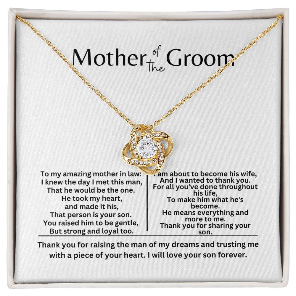 Mother of the Groom Love Knot Necklace