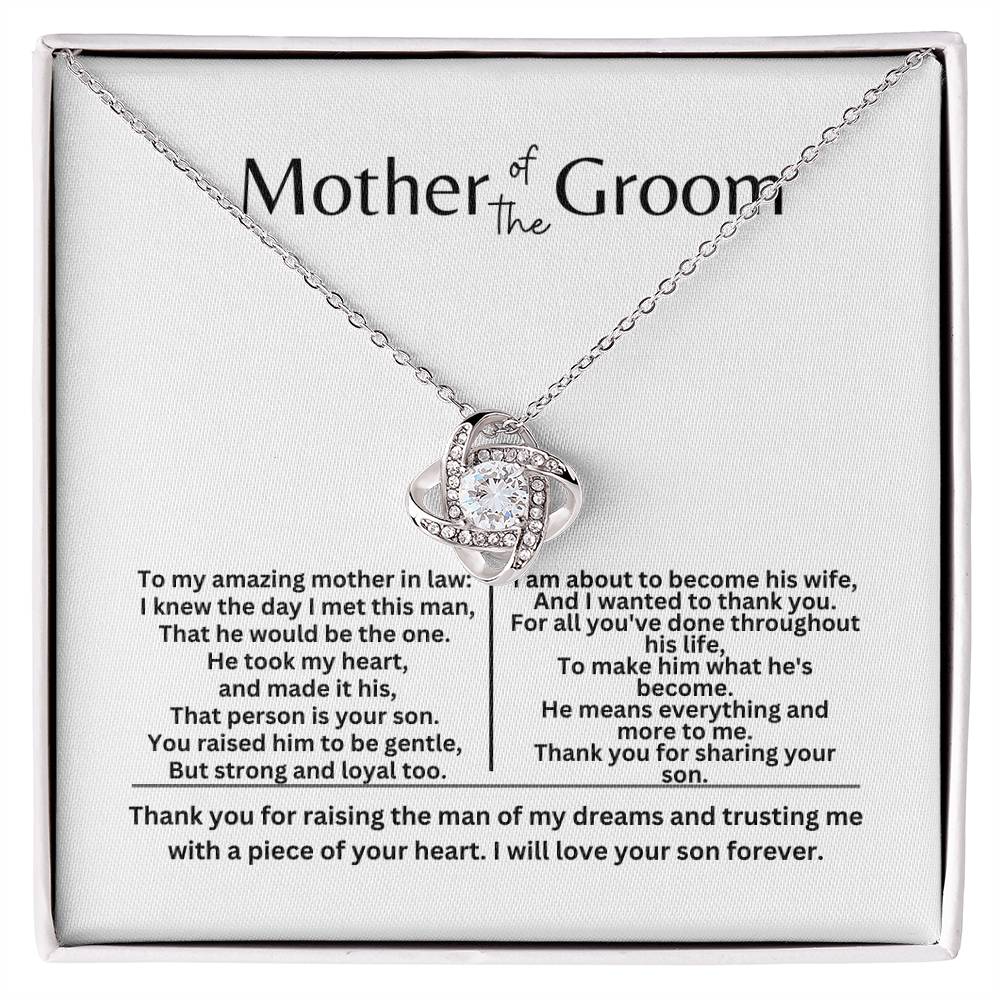 Mother of the Groom Love Knot Necklace