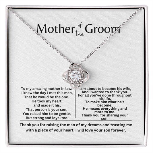 Mother of the Groom Love Knot Necklace