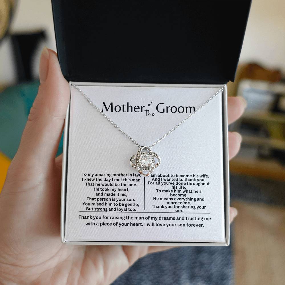 Mother of the Groom Love Knot Necklace