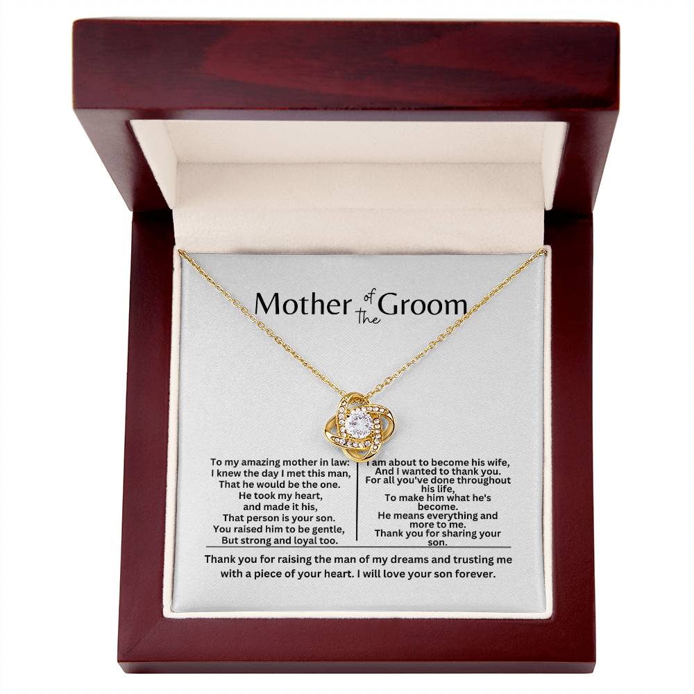 Mother of the Groom Love Knot Necklace