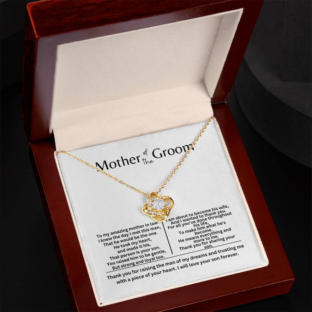 Mother of the Groom Love Knot Necklace