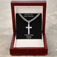 Faith Makes Things Possible Cross Necklace