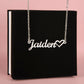 Name Necklace With a Heart