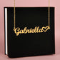 Name Necklace With a Heart