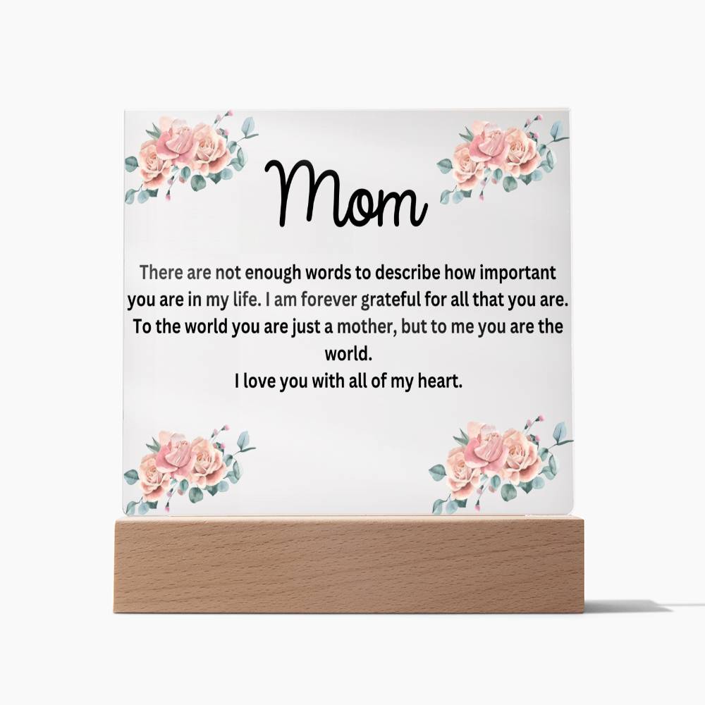 Mom Desk Plaque