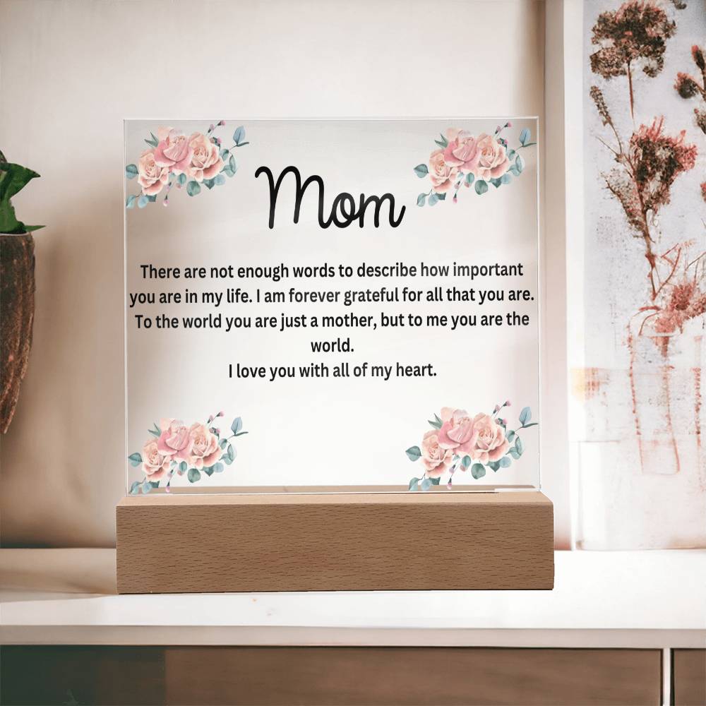 Mom Desk Plaque