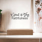 Great is Thy Faithfulness Acrylic Plaque
