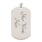 To My Son  Love Mom Dog Tag