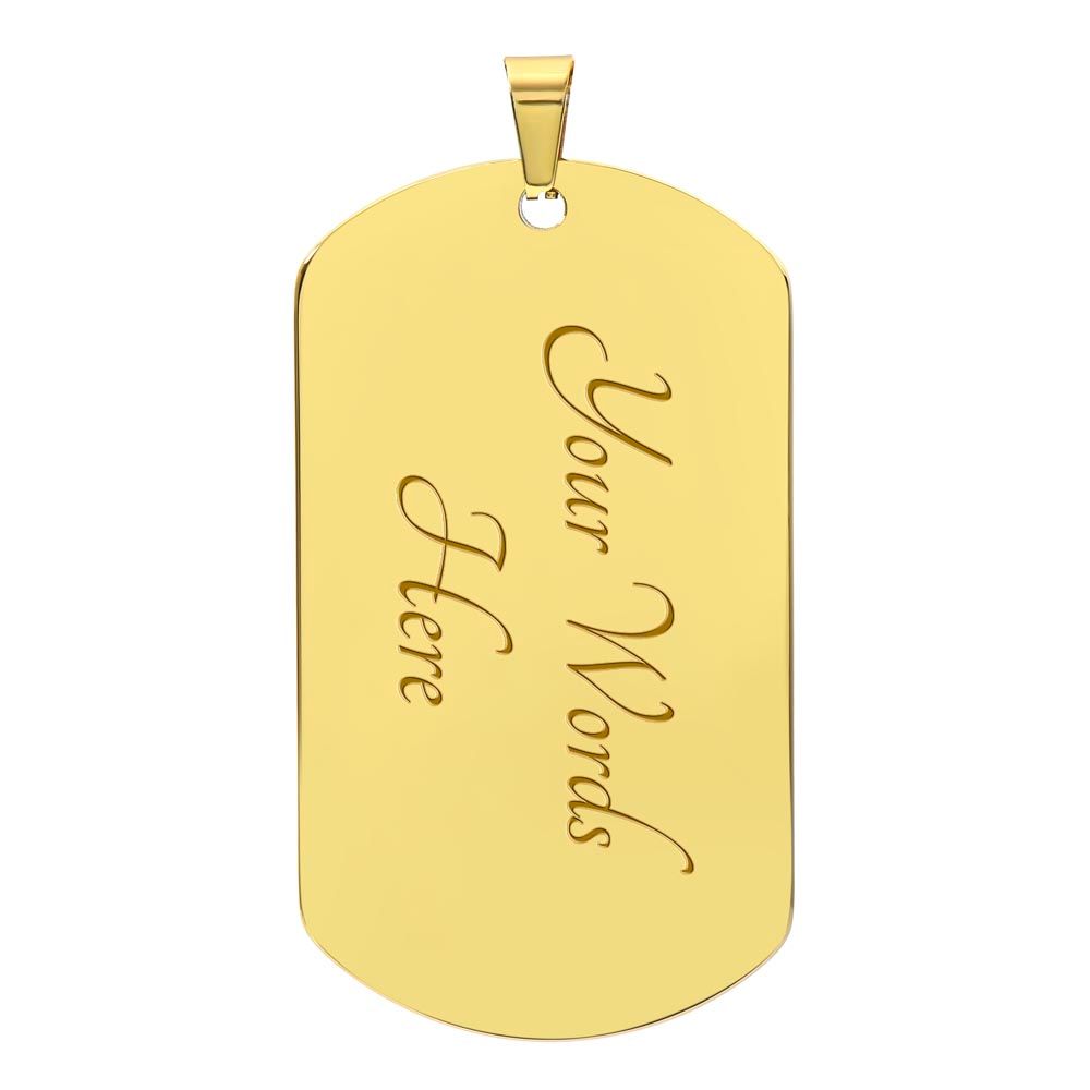 To My Son  Love Mom Dog Tag