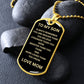 To My Son  Love Mom Dog Tag