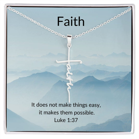 Faith Cross Necklace