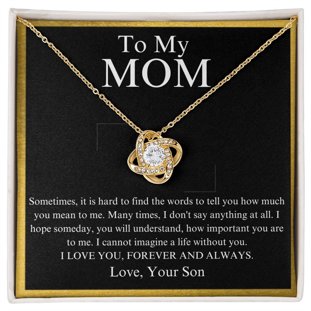 Gift for my Beautiful Mom, Mom Necklace from Daughter or Son – Venture On  Designs