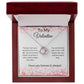 To My Valentine Love Knot Necklace