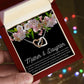 Mother & Daughter Interlocking Heart Necklace