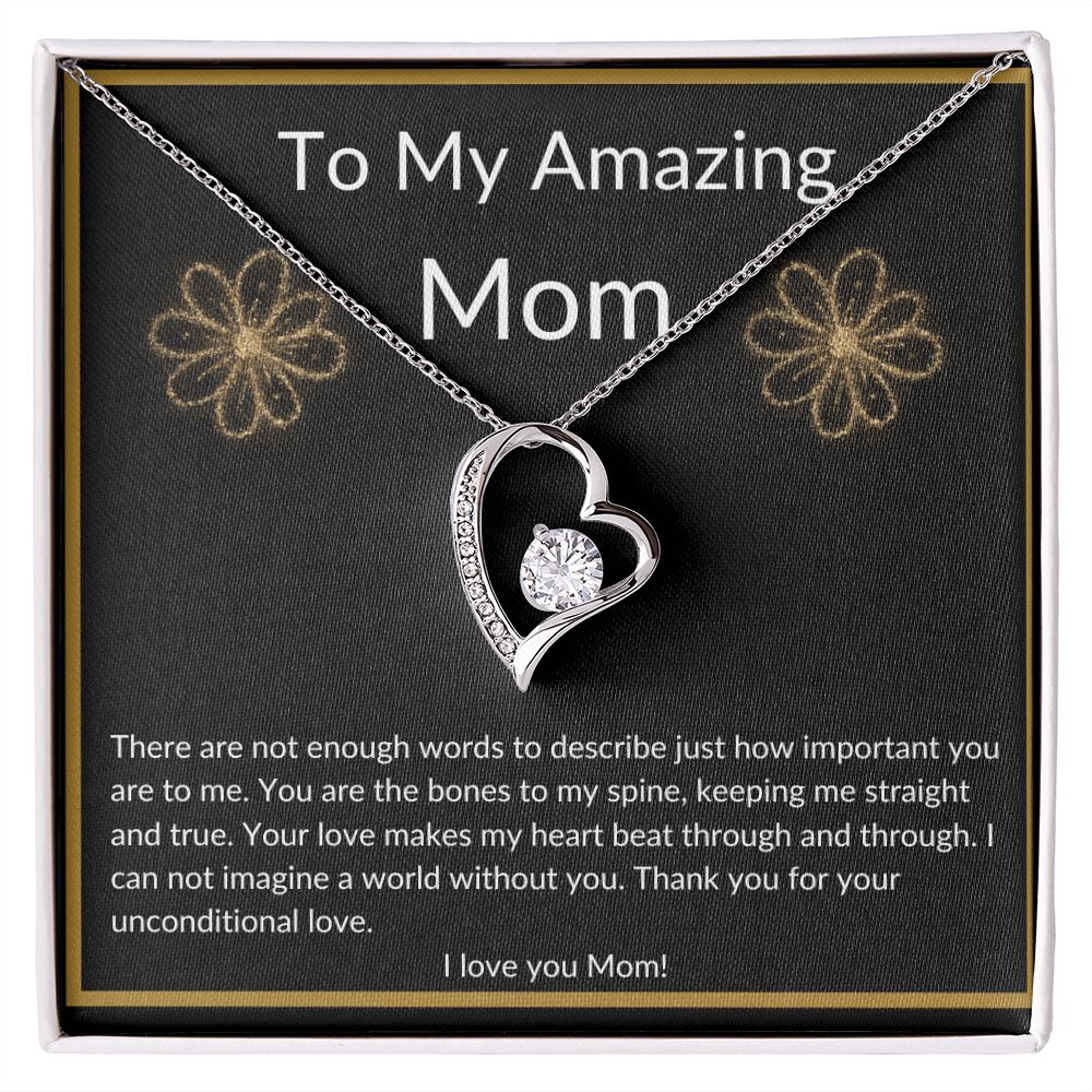 My Amazing Mom Heart Necklace