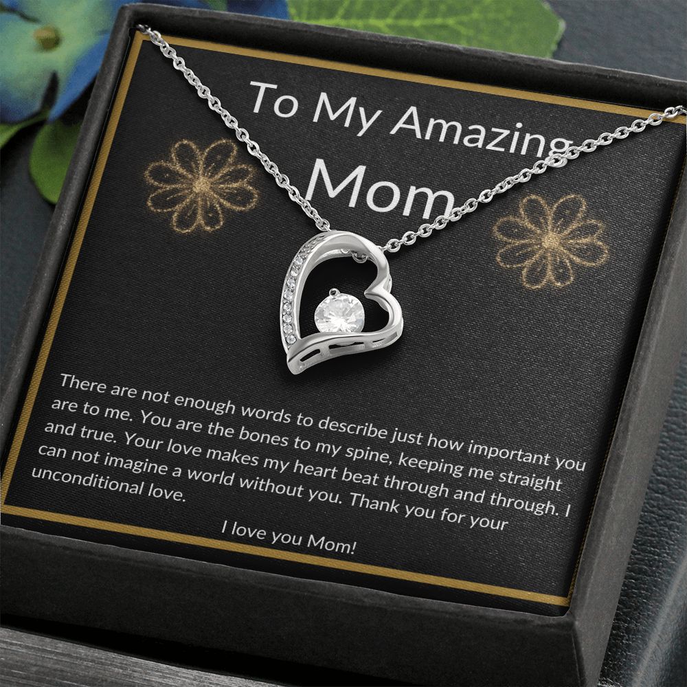 My Amazing Mom Heart Necklace