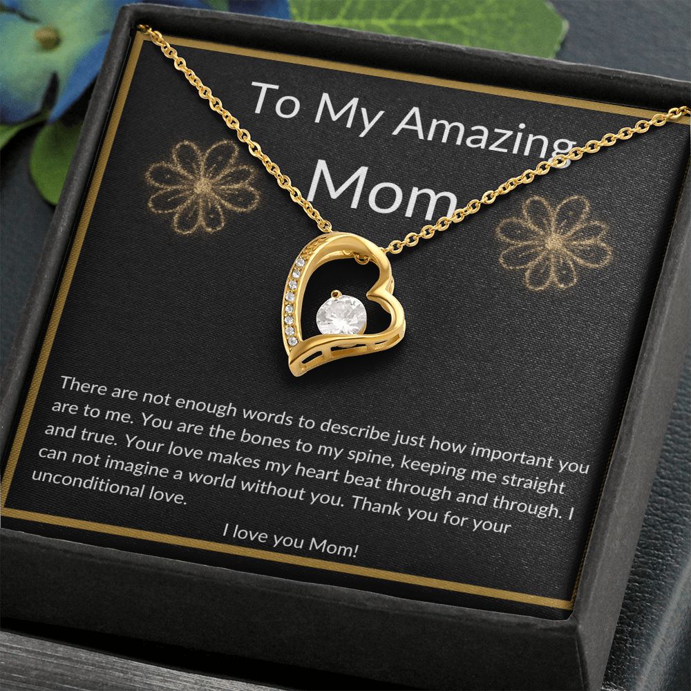My Amazing Mom Heart Necklace